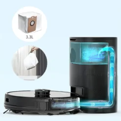 AIRROBO T10+ LDS Staubsauger Roboter 3-in-1 Saugroboter Mit Wischfunktion Saugroboter 2700Pa Mit Automatischer Absaugstation & Elektrische Kontrollwassertank -Reinigungsgeräte Laden 011133dce45570484b057d891f04c70a