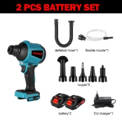 ONEVAN 1000W Kabelloser Staubgebläse Elektrisch Staubtuch Handstaubsauger Luftpumpen Mit 2 Akkus Und 5 Düsen -Reinigungsgeräte Laden 0147b161faa49609256a748aa50ec98b