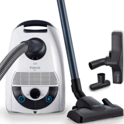 HooGo B3+ Bodenstaubsauger 3 Liter Mit Beutel Inkl. Parkett-, Polster- Und Fugendüse, Möbelbürste, 11m Aktionsradius, HEPA14 Filter, Allergikertauglich -Reinigungsgeräte Laden 04176529d57bfd4a0525ce8b25b2f543