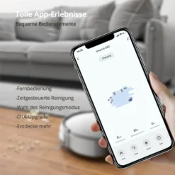 SmartAI Saugroboter Staubsauger Roboter APP Fernbedienung 2600Pa Staubsauger Weiß -Reinigungsgeräte Laden 0678d5d342a981b53bd6c90963c1dfbd