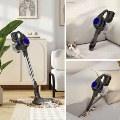 Daccormax Akku Staubsauger, 25000Pa Staubsauger Kabellos, Bis Zu 50 Min Laufzeit, 1.3L Staubbehälter, Kabelloser Staubsauger -Reinigungsgeräte Laden 06972cbc3ec10a509f68259a0aba89d2