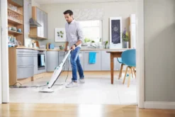 Leifheit Dampfreiniger CleanTenso Inkl. 2er Set Ersatz-Wischbezüge -Reinigungsgeräte Laden 0766078457c7a9f2d6875347d9c71994