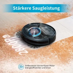 AIRROBO P20 Roboter Staubsauger 2800 Pa Starke Saugleistung Leiser Roboter-Staubsauger, Steuerung Mit App/WiFi, 120 Minuten Laufzeit, Automatisches Aufladen, 600 Ml Fassungsvermögen Für Tierhaarböden -Reinigungsgeräte Laden 07dee8021c16e82bd9f1c364dbcfc91e