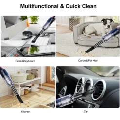 Wireless Portable Mini Car Vacuum Cleaner High Power Cordless (440g),Handheld Vacuum Cordless,Hand Vacuum Cordless Rechargeable,Handheld Vacuum Cleaner For Car/Desk,Black -Reinigungsgeräte Laden 0df4e5dd3cc46bd7d03d03da3a689f47