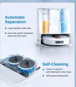 Roidmi Eva Mop Station Staubsauger 3200pa 2-in-1 Saug Und Wischroboter Mit Absaugstation, Mopp- Und Saugroboter, Automatisch Waschen Von Mopps -Reinigungsgeräte Laden 0f4b13fc73dbab464f2e87d9641adeb7