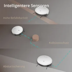 SmartAI Saugroboter Staubsauger Roboter APP Fernbedienung 2600Pa Staubsauger Weiß -Reinigungsgeräte Laden 10a471640d391d4fc2e7c19d07332697