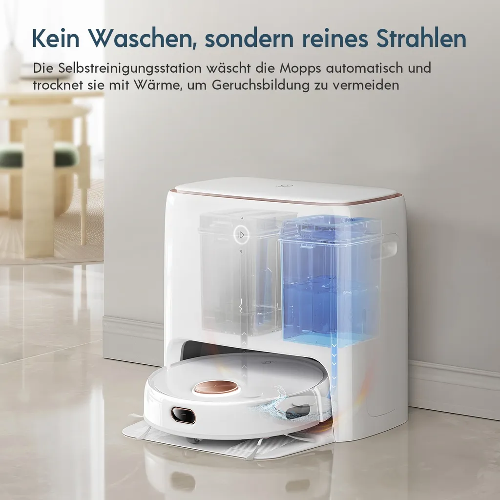 yeedi Floor 3 Station, Saugroboter mit Wischfunktion Automatische Mopp-Reinigung, 5100Pa, 3D-Hindernisvermeidung, perfekt für Teppich Yeedi Floor 3 Station, Saugroboter Mit Wischfunktion Automatische Mopp-Reinigung, 5100Pa, 3D-Hindernisvermeidung, Perfekt Für Teppich -Reinigungsgeräte Laden 118aa9524fe85a151f55a24012cef1d8