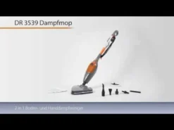 CLATRONIC Dampfmop DR 3539 Anthrazit- Orange Dampfreiniger Reiniger Dampfwischer -Reinigungsgeräte Laden 12968379cc0eb0b4c624b580f680c377