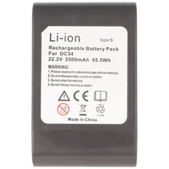 Li-Ion Akku 2500mAh 22,2V Passend Für Dyson DC34, DC35, DC45 Typ B, DC57, Bitte Bilder Mit Dem Vorhandenen Akku Vergleichen -Reinigungsgeräte Laden 18ec1b6ad83262794aa63cef551b24bb