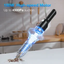 YURIKO 120W Auto Staubsauger Kabellos Mini Home Handstaubsauger Starker Sog Akku -Reinigungsgeräte Laden 19193e1d27ed5ce63015ae76d677409b