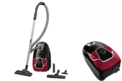 Rowenta RO6859 Silence Force Allergy+ Parkett Bodenstaubsauger Mit Beutel (Staubbeutelkapazität: 4,5 Liter, Allergy+ Filter Hält 99,98% Des Staubs Und Der Allergene Zurück) Schwarz/rot -Reinigungsgeräte Laden 1adca325ad9baf2d84f584aa93920351