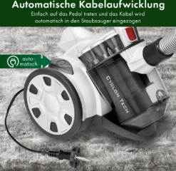 ProfiCare® Staubsauger Beutellos Für Parkett, Teppich, Fliesen, 700 Watt Bodenstaubsauger Mit HEPA-Filter, Staubsauger Ohne Beutel Inkl. 3 Bürsten Und 4-fach Mikrofiltersystem, PC-BS 3110 -Reinigungsgeräte Laden 1c31df979aaf06783af2ab553632d793