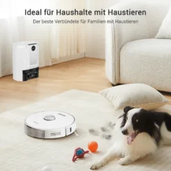 Ultenic T10 Saugroboter Mit Absaugstation, 3000Pa Saugroboter Mit Wischfunktion, Laser Navigation Saugroboter, Mehrstöckige Kartierung Staubsauger Roboter, Roboterstaubsauger Ideal Für Teppiche -Reinigungsgeräte Laden 2109753dad47b112560196fa176841df
