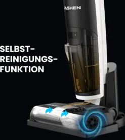 JASHEN F12 Nass Trockensauger Für Hartböden, Bis 35 Min Akku-Laufzeit, Selbstreinigungsfunktion, 800ml Frischwassertank, Kabelloser Bodenwischer, Standfunktion, LED-Display, Akku Saugwischer, Wischer -Reinigungsgeräte Laden 24c4ea04af042d43d654fe029efaeb9a