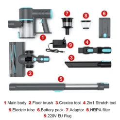 OSMOND 160W 12KPa Akku Handstaubsauger 3in1 Staubsauger Beutellos Kabellos -Reinigungsgeräte Laden 349d54d3e283c617fefdf19c65f30a84
