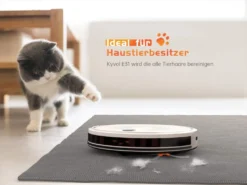 Kyvol E31 Saugroboter Mit Wischfunktion 2200Pa Wischroboter, 150Min. Laufzeit, Smart Navigation, Funktioniert Mit Alexa,ideal Für Tierhaare, Teppiche Und Hartböden, Weiß [+] -Reinigungsgeräte Laden 39e1a57002bb1085e17835d5b779ccb5