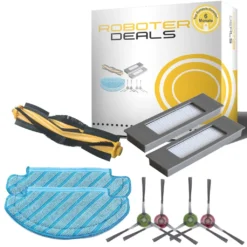 Zubehör Set Für Ecovacs Deebot OZMO T8 U. T8+ (2x Pad, 2x Filter, 4x Seitenbürsten, 1x Hauptbürste)