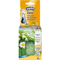 Swirl CASF6334 Deo Granulat 4 Stück Duft Frühlingsbrise Für Staubsauger
