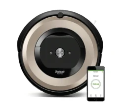 IRobot Roomba E6, Beutellos, Beige, Schwarz, Rund, Gummi, Walzenbürste & Seitenbürste, Lithium-Ion (Li-Ion)