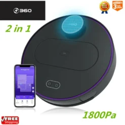 360 S6 Smart Saugroboter Staubsauger Automatisch APP 3200mAh Roboterstaubsauger Vacuum Reinigung Schwarz -Reinigungsgeräte Laden 42e538b3bd70480bdbffd994016a13de