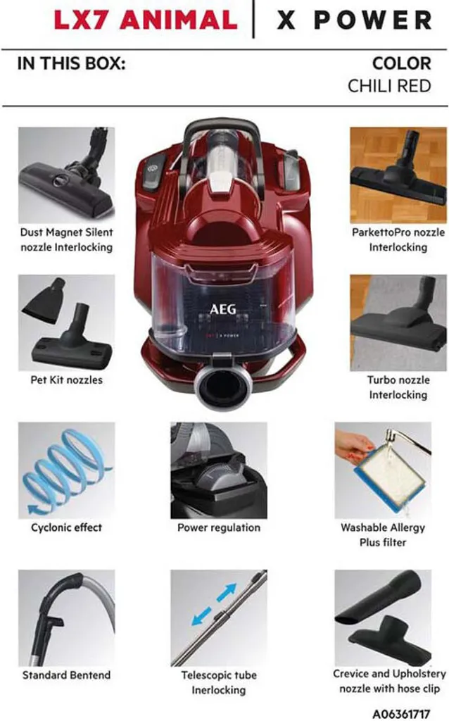 AEG Bodenstaubsauger LX7-2-CR-A Beutellos 650 Watt 72 dB Allergy Plus Filter rot AEG Bodenstaubsauger LX7-2-CR-A Beutellos 650 Watt 72 DB Allergy Plus Filter Rot -Reinigungsgeräte Laden 45d4cf84c13c5f8ad64d37e5e8cd3a91