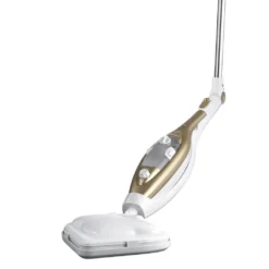 CLEANmaxx Dampfbesen - Mit Knickgelenk - Gold/weiß Dampfreiniger Steam Hygiene Fliesen Küche Bad Reinigung -Reinigungsgeräte Laden 48bab8d1fd83f16a6293b4aa2bc6d812