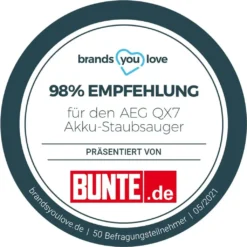 AEG QX7-1-P5IB 2in1 Akku-Staubsauger (Schlanke Bauform, Power-Softrolle, Besonders Effektiv Auf Hartböden, Bis Zu 50 Min Laufzeit, 21,6 Volt, Inkl. Zubehör -Reinigungsgeräte Laden 52e085be03fcece2acb1c97b8960ef17