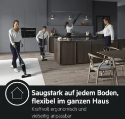 AEG QX7-1-P5IB 2in1 Akku-Staubsauger (Schlanke Bauform, Power-Softrolle, Besonders Effektiv Auf Hartböden, Bis Zu 50 Min Laufzeit, 21,6 Volt, Inkl. Zubehör -Reinigungsgeräte Laden 5689b5755a349c1fb9e5d67375985eaa