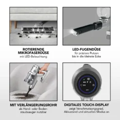 Akku Staubsauger Kabellos Zyklon Sauger Hand Boden Beutellos Display Ladestation -Reinigungsgeräte Laden 573a2343a3ac8d68be8825a3e68fde06