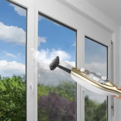 CLEANmaxx Dampfbesen - Mit Knickgelenk - Gold/weiß Dampfreiniger Steam Hygiene Fliesen Küche Bad Reinigung -Reinigungsgeräte Laden 59f5ae62b3a72d728148b0c195910af9