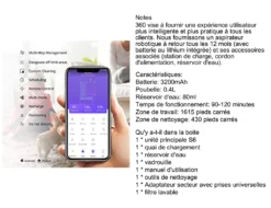 360 S6 Smart Saugroboter Staubsauger Automatisch APP 3200mAh Roboterstaubsauger Vacuum Reinigung Schwarz -Reinigungsgeräte Laden 5abacc4b79dabfe590e8c2db82e6131b