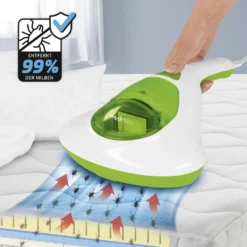 MAXXMEE Milben-Handstaubsauger Mit UV-C Licht - 300 W - Weiß/limegreen Milben Sauger UV Licht Handstaubsauger Entferner Allergiker Handsauger MAXXMEE -Reinigungsgeräte Laden 5b3f48564794d60041122b1e0b3c90d9
