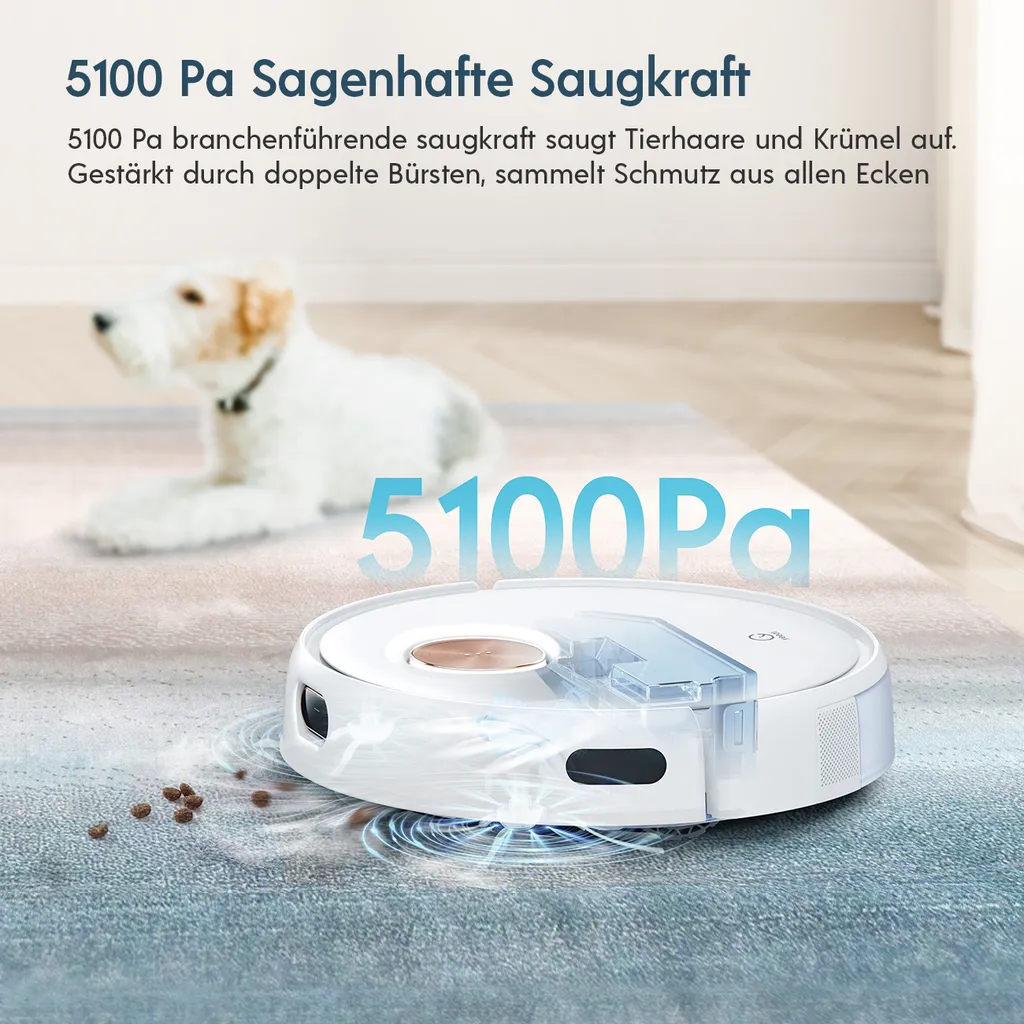 yeedi Floor 3 Station, Saugroboter mit Wischfunktion Automatische Mopp-Reinigung, 5100Pa, 3D-Hindernisvermeidung, perfekt für Teppich Yeedi Floor 3 Station, Saugroboter Mit Wischfunktion Automatische Mopp-Reinigung, 5100Pa, 3D-Hindernisvermeidung, Perfekt Für Teppich -Reinigungsgeräte Laden 5c49a39f50c346242678edebbca0846a