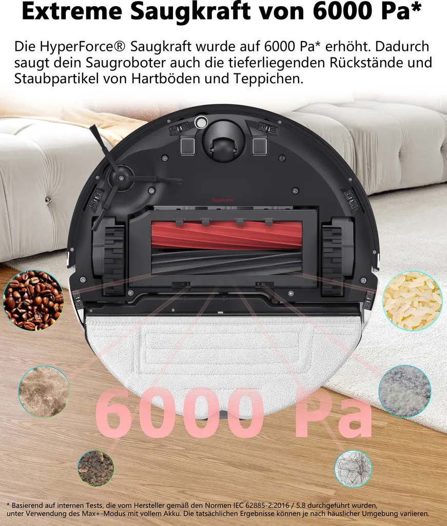 Roborock S8 Staubsauger Roboter 6000Pa mit DuoRoller-Bürste VibraRise Wischen 3D-Mapping 3D-Strukturiertes Licht LiDAR Kindersicherung APP Control Saugroboter (Schwarz) (Upgrade S7) Roborock S8 Staubsauger Roboter 6000Pa Mit DuoRoller-Bürste VibraRise Wischen 3D-Mapping 3D-Strukturiertes Licht LiDAR Kindersicherung APP Control Saugroboter (Schwarz) (Upgrade S7) -Reinigungsgeräte Laden 61e34406fd537bb7158bd3c1e2648924