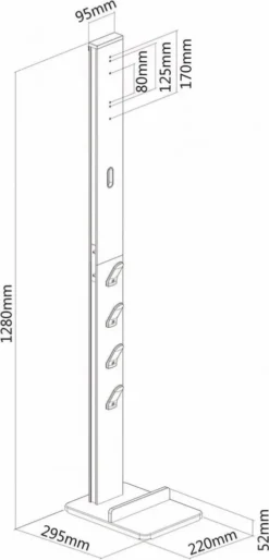Puremounts Staubsaugerständer PM-VAC-01, Für Dyson Vacuum, Weiß -Reinigungsgeräte Laden 69f9fce4d566d0c712175b46e56d3a40