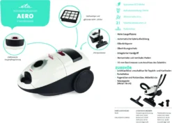 ETA Bodenstaubsauger AERO ETA050090010, ECO Motor, 700 Watt, Mit Beutel, Für Alle Bodenarten Geeignet -Reinigungsgeräte Laden 6dde2f747c0f7821fba0f9a51ced73f5