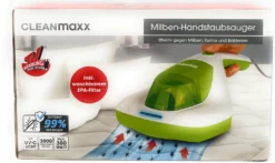 CLEANmaxx Milben-Handstaubsauger Kompakt Mit UV-C Licht - Weiß/limegreen -Reinigungsgeräte Laden 70b83c3703644505950bde877a1e1158