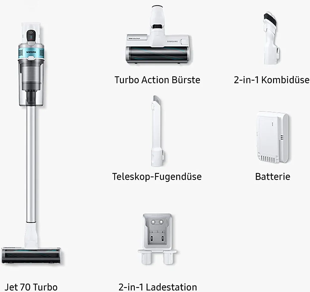 Samsung Jet 70 Turbo VS15T7031R1 Akku-Handstaubsauger, kabellos & beutellos410 W Samsung Jet 70 Turbo VS15T7031R1 Akku-Handstaubsauger, Kabellos & Beutellos410 W -Reinigungsgeräte Laden 74957546caccfab68c68b3c3caf67c7f