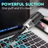 Tastaturreiniger, Leistungsstarker Wiederaufladbarer Mini-Staubsauger, Kabellos, Tragbares Staubsauger-Werkzeug Zur Reinigung Von Staub, Haaren, Krümeln, Schrotten Für Laptop, Klavier, Computer, Auto, Make-up-Tasche, Haustierhaus,Black -Reinigungsgeräte Laden 767ef35c6db8ee56e3c97bd66d2e1899