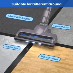 Greenote Akku Staubsauger, 23000PA Staubsauger Kabellos 4 In 1, 200W Mit Doppeltem Digitalmotor LED Elektrobürste Staubsauger, Bis Zu 35 Minuten, Leiser Handstaubsauger, Für Tierhaar Teppich Autos -Reinigungsgeräte Laden 772da1fc127388a5a536db0d9f65db20