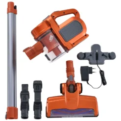 Juskys 2in1 Handstaubsauger & Akku Staubsauger - Beutellos & Kabellos – Bis 55 Min Laufzeit - Lithium-Ionen Akku, Wandhalterung & Ladestation – Gold -Reinigungsgeräte Laden 77f8a8f06b310db8d3bd8d70358e8993