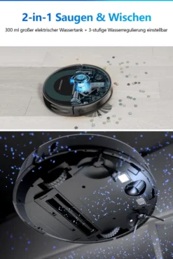 Proscenic 850T WLAN 3-in-1 Saugroboter Mit Wischfunktion Staubsauger Roboter Saug-Wisch-Roboter Wischroboter Kombi-Gerät 3,000Pa 2600mAh Alexa Google Home APP 3 Proscenic 850T WLAN 3-in-1 Saugroboter Mit Wischfunktion Staubsauger Roboter Saug-Wisch-Roboter Wischroboter Kombi-Gerät 3,000Pa 2600mAh Alexa Google Home APP -Reinigungsgeräte Laden 78a06da8d50efaa669c0160b15f80b22