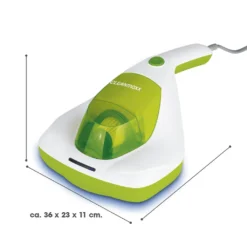 CLEANmaxx Milben-Handstaubsauger Kompakt Mit UV-C Licht - Weiß/limegreen -Reinigungsgeräte Laden 7d0bda25218a814b43b01c7001f02d33