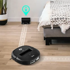 Midea Saugroboter M3S VCR20B, Saugleistung 2000 Pa, 3 Saugmodi / Saugroboter Mit Ladestation & V-förmigem Borstenmuster / 90-120 Min Laufzeit, Ideal Für Tierhaare, Teppiche Und Hartböden, Schwarz -Reinigungsgeräte Laden 845dc7d55f0e1848670a849d907a47b0