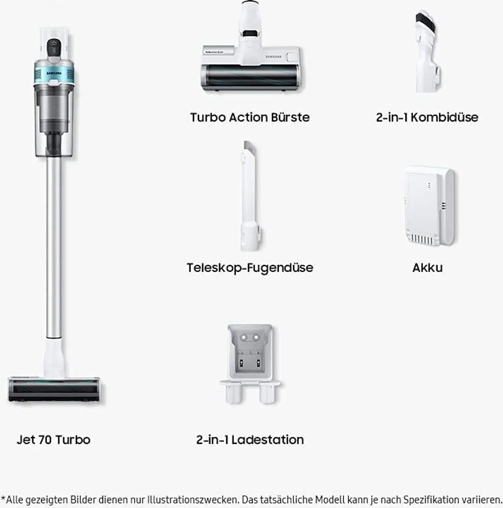 Samsung Jet 70 Turbo VS15T7031R1 Akku-Handstaubsauger, kabellos & beutellos410 W Samsung Jet 70 Turbo VS15T7031R1 Akku-Handstaubsauger, Kabellos & Beutellos410 W -Reinigungsgeräte Laden 8507b09cb6b374680259d957123ced11