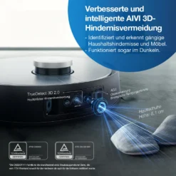ECOVACS DEEBOT X1 TURBO Staubsauger 5000Pa Saugroboter YIKO EU APP -Reinigungsgeräte Laden 8ce61c2c4bedd247ffc4c6c513c0fc77