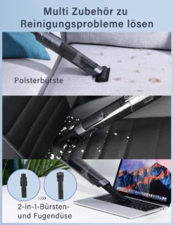 DAYNEE® Handstaubsauger Akku, Kabellos, Beutellos, Akkusauger,Auto Staubsauger,Handsauger, 16000Pa Akku Staubsauger Mit Ladestation, Bis Zu 25 Minuten Laufzeit, Inkl. 3 Waschbarer HEPA-Filter Für Auto, Tierhaare, Zuhause, Küche 5 DAYNEE® Handstaubsauger Akku, Kabellos, Beutellos, Akkusauger,Auto Staubsauger,Handsauger, 16000Pa Akku Staubsauger Mit Ladestation, Bis Zu 25 Minuten Laufzeit, Inkl. 3 Waschbarer HEPA-Filter Für Auto, Tierhaare, Zuhause, Küche -Reinigungsgeräte Laden 8e30cd54188c85cb0a66d65940bc97bc