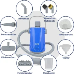 LEBENLANG Dampfreiniger Handgerät Steam Cleaner - 1000W & 300ml Mit 9 Zubehör | Polsterreiniger Gerät | Polster Handdampfreiniger Polstermöbel Fugenreiniger Für Bad Fliesen | Premium Dampf Reiniger… -Reinigungsgeräte Laden 8f78c8ed6fbbd16580fbc4b4cb770098