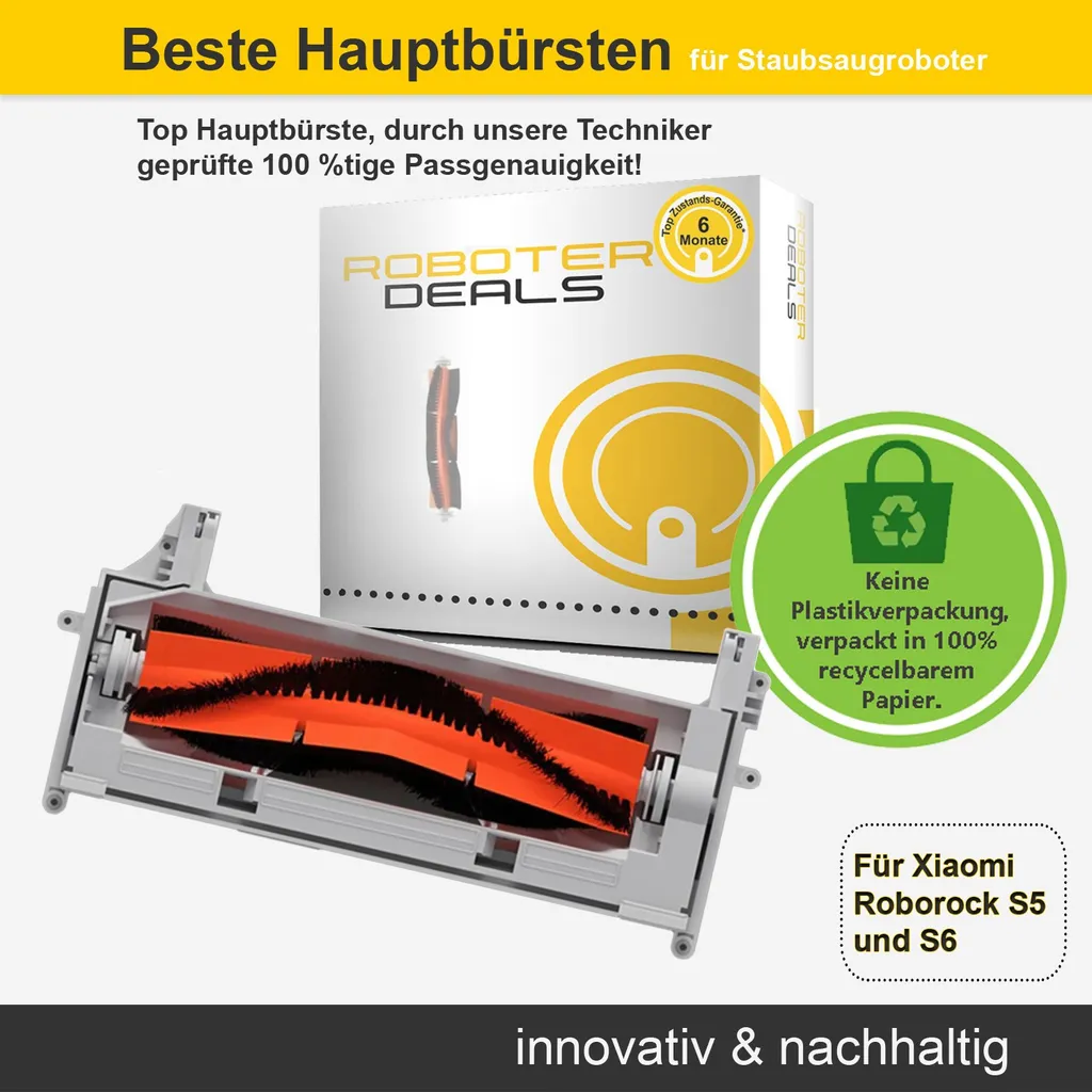 Hauptbürste (Kombibürste) für Xiaomi Roborock S5, S5 MAX, S6, S6 Pure, S6 MAX Hauptbürste (Kombibürste) Für Xiaomi Roborock S5, S5 MAX, S6, S6 Pure, S6 MAX -Reinigungsgeräte Laden 97f84dd87966e0c0e086445e68af7128