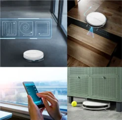 Rowenta RR7447 Xplorer S60 Allergy Connect Nass-Trocken-Saugroboter Weiß 65 DB -Reinigungsgeräte Laden 9c0be7f5b43632e875acc70dc764686d